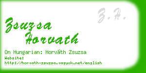 zsuzsa horvath business card