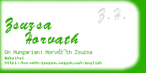 zsuzsa horvath business card